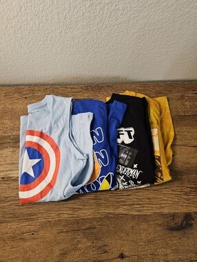 SET OF 4 Boys Tshirts Size 10/12